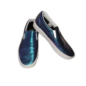 VANS OFF THE WALL Asher Patent Leather Iridescent  Duochrome Skate Vegan 6.5M 8W